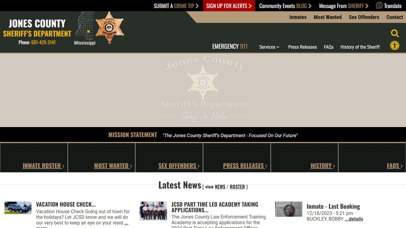 Inmate Roster - Page 2 Current Inmates Booking Date Descending - Jones ...